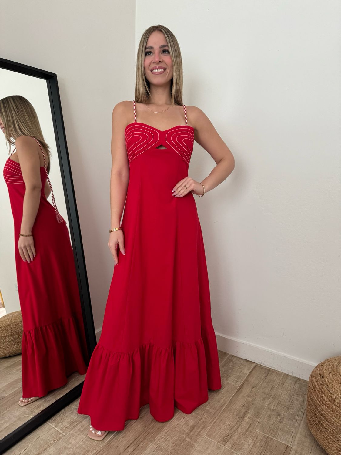 Scarlet Red Riviera Maxi Dress