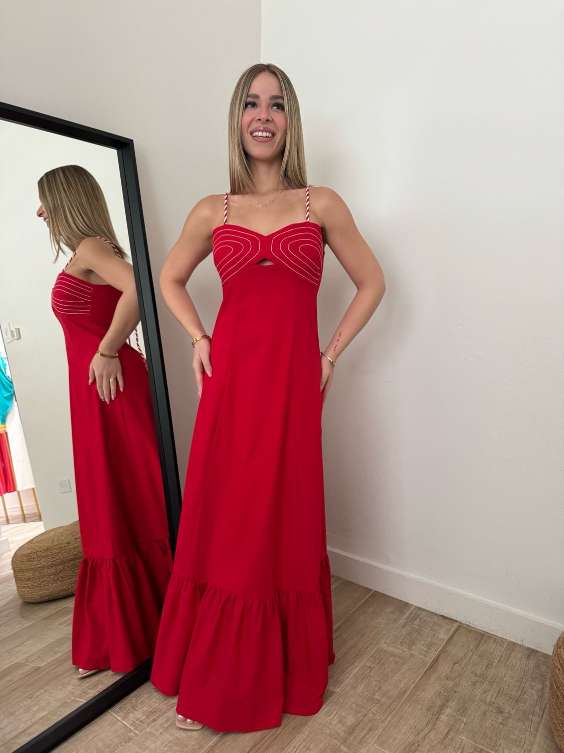Scarlet Red Riviera Maxi Dress
