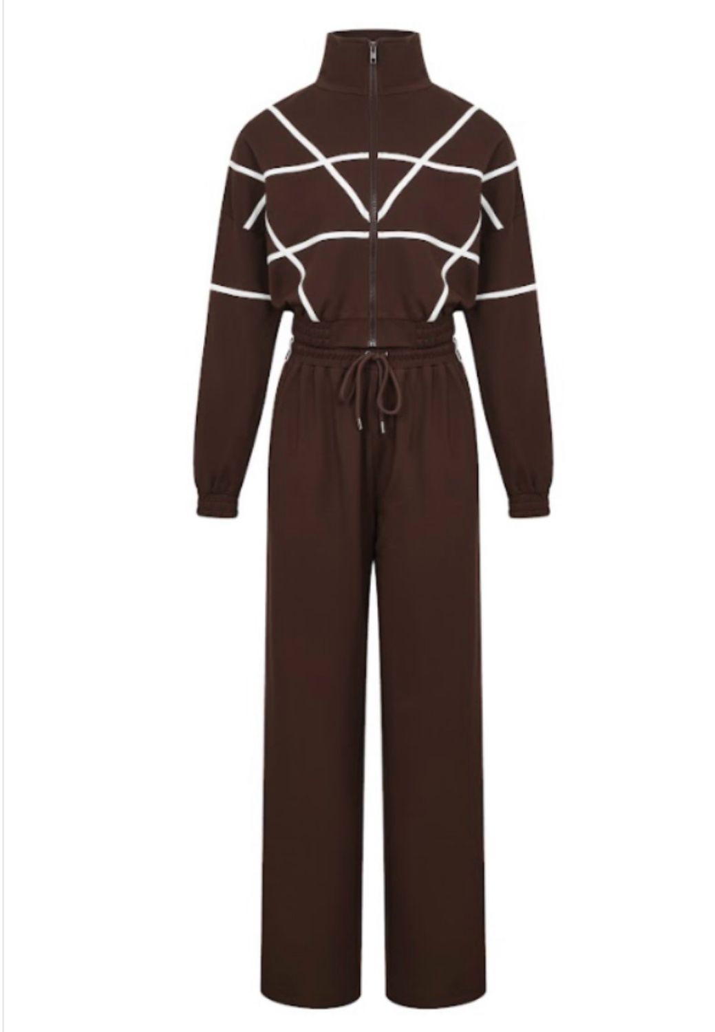 Chocolate White Jacket & Pants Set