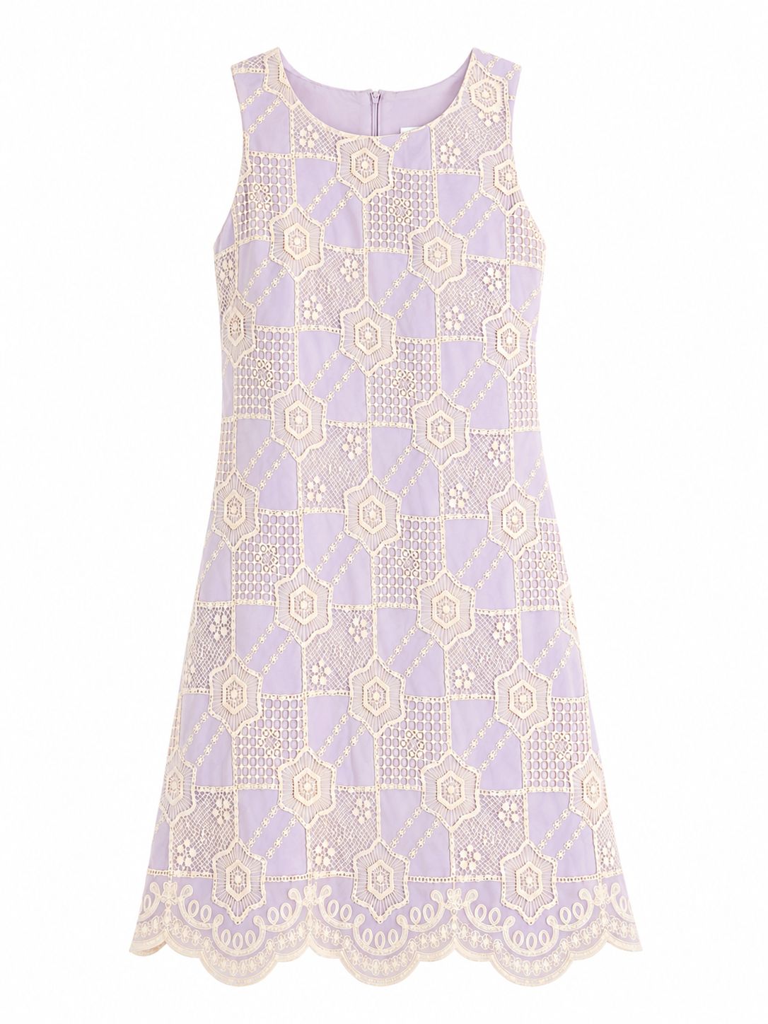 Lilac Crochet Lace Dress