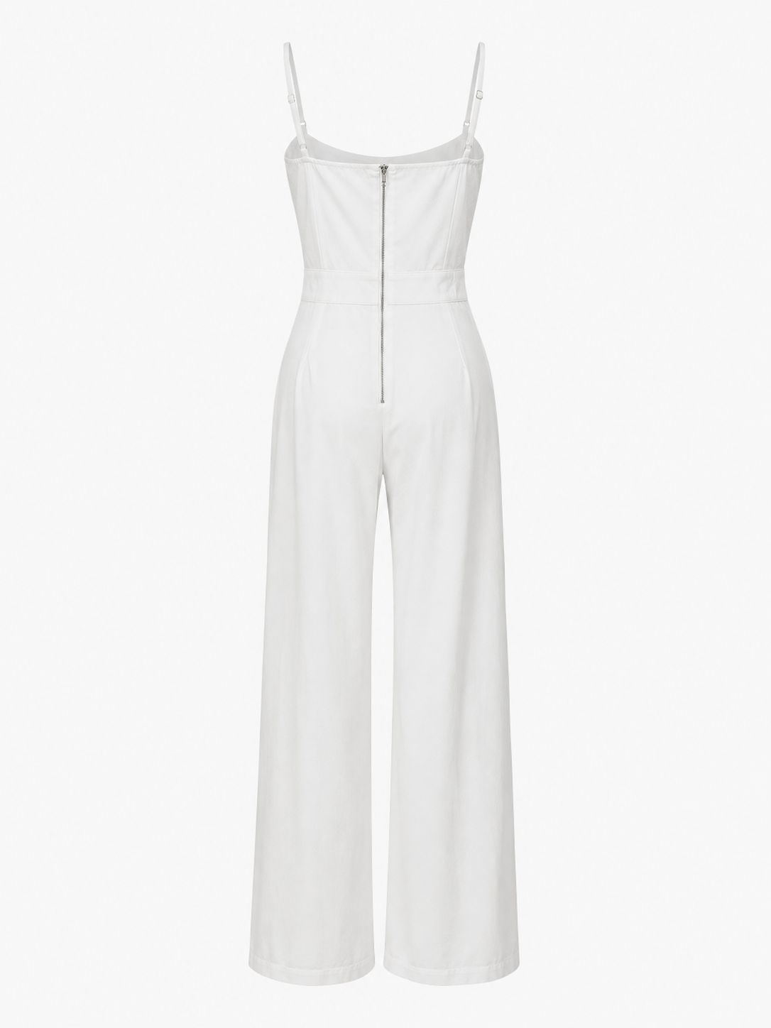 White Elegant Palazzo Jumpsuit