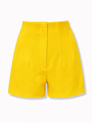 Yellow Tailored High-Waist Shorts Yellow Tailored High-Waist Shorts