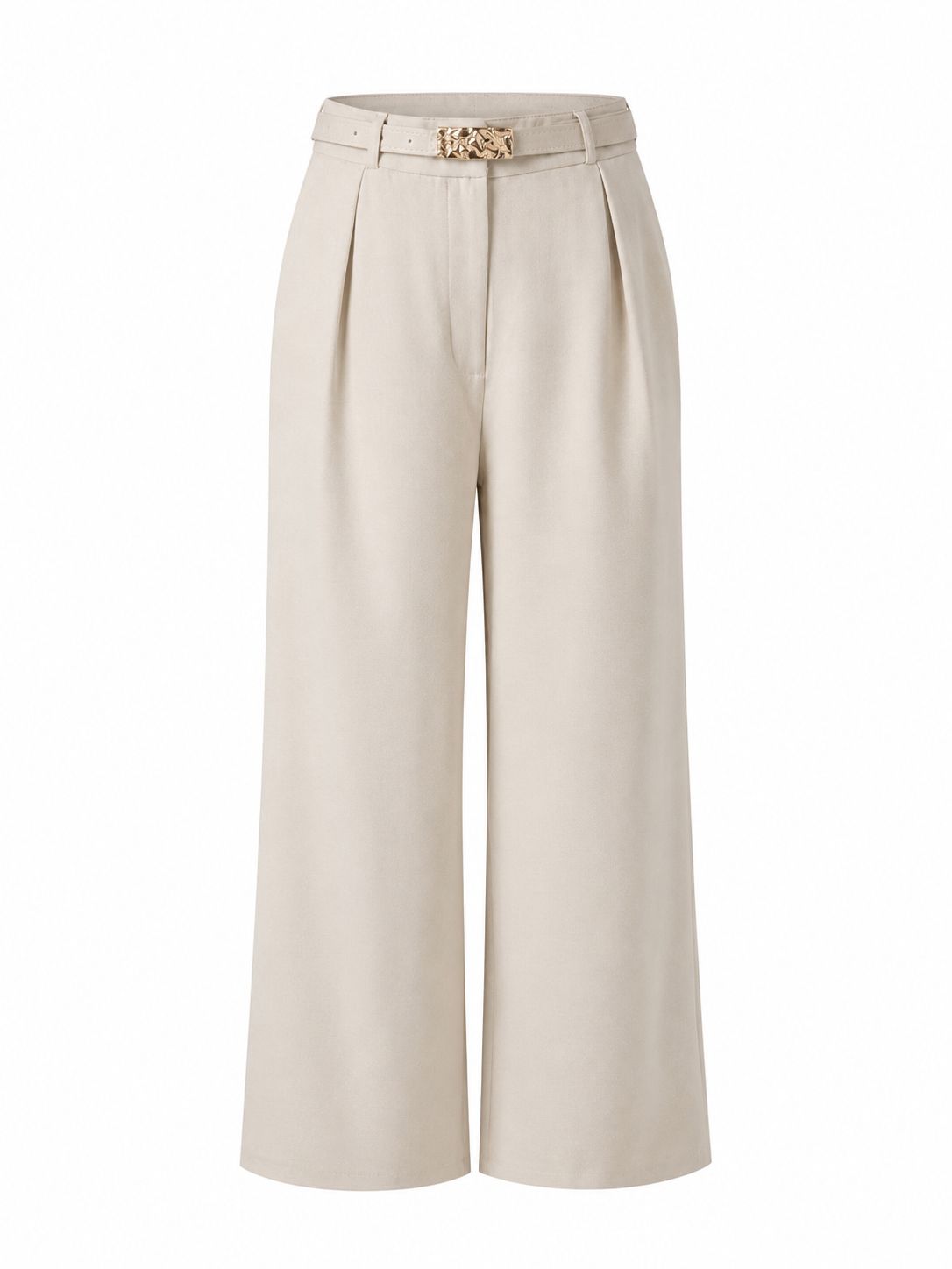 Ivory Tailored Wide Leg Pants