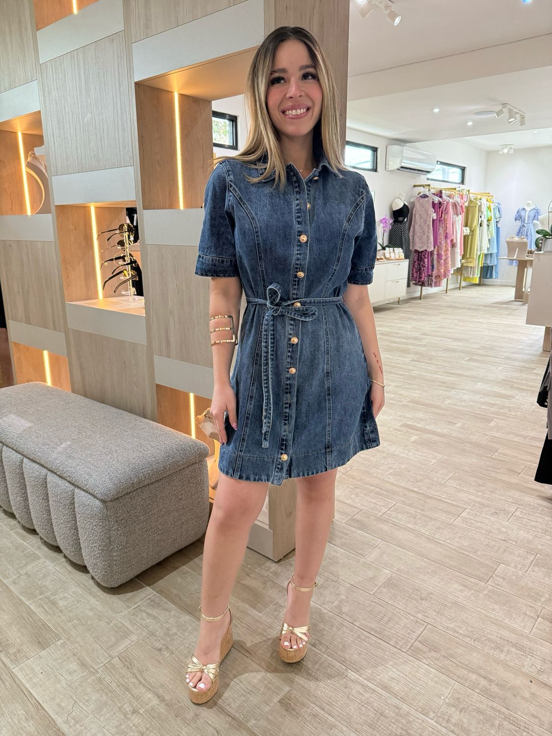 Perfect Denim Short Dress