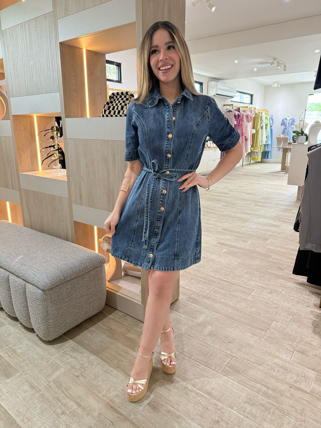 Perfect Denim Short Dress