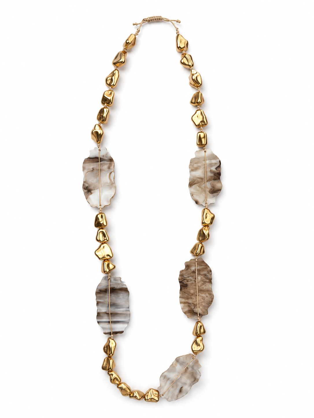Golden Marble Necklace