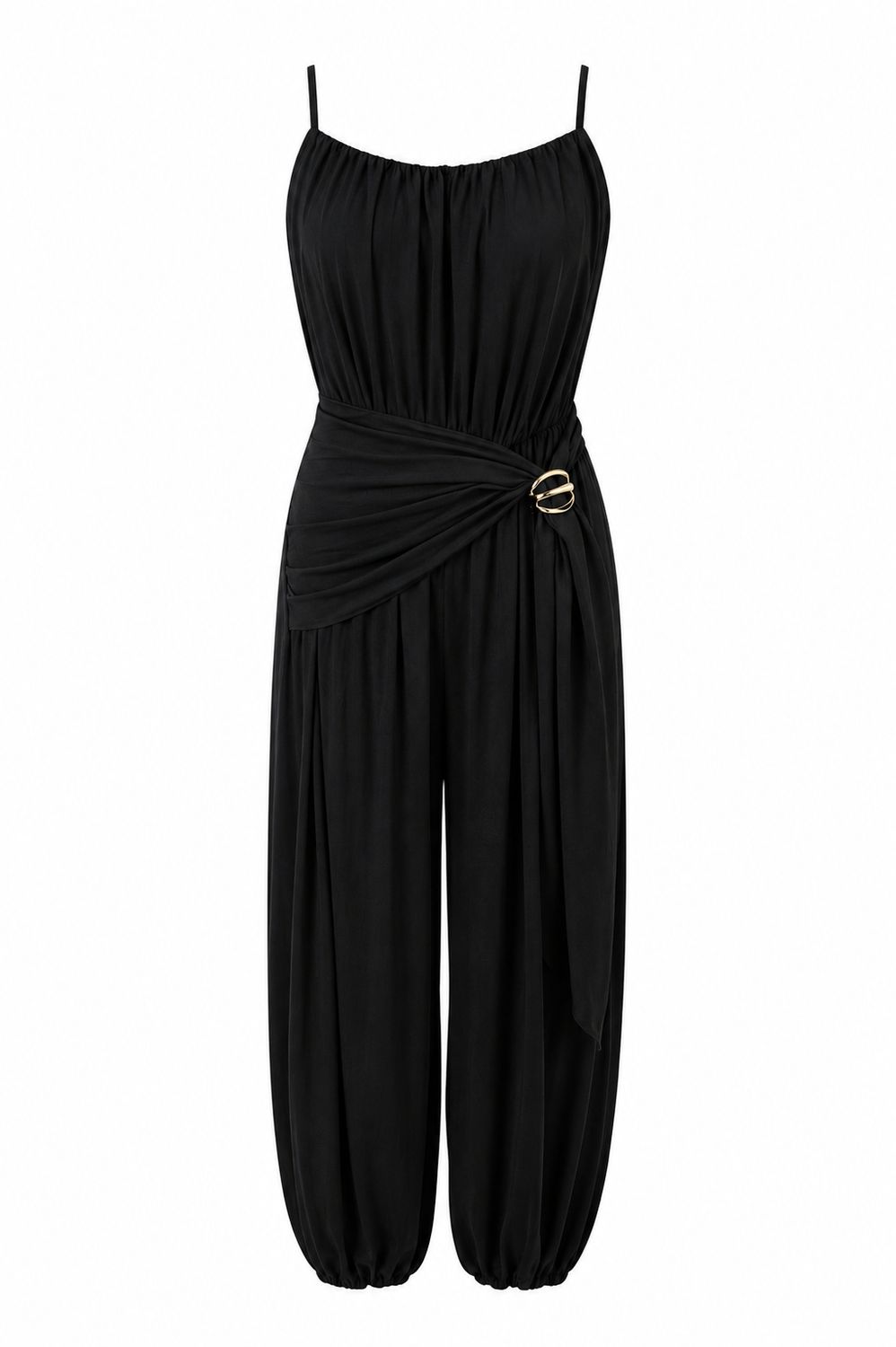 Black Drape Jumpsuit (One Size)
