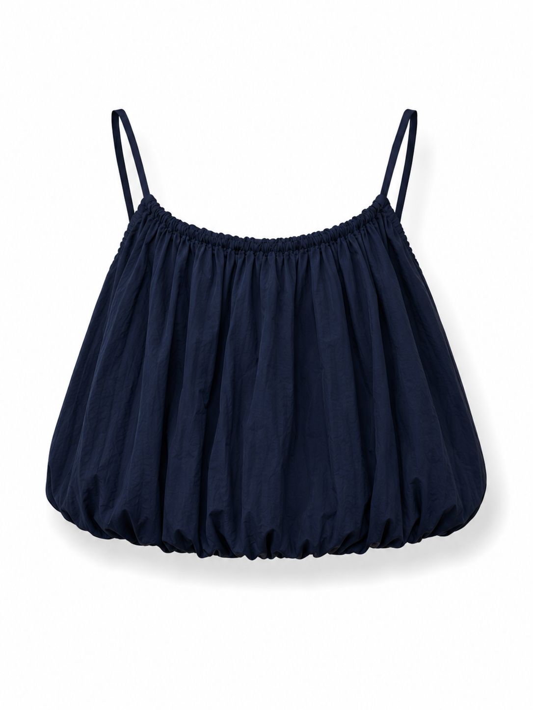 Navy Bubble Blouse