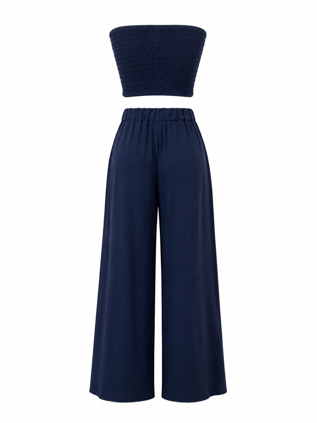Navy Strapless Top & Pants Set (One Size)