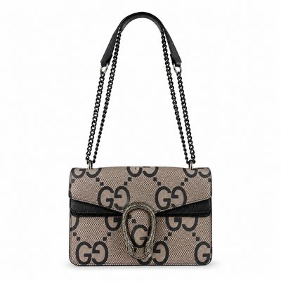 Black Monogram Chain Shoulder Bag Black Monogram Chain Shoulder Bag