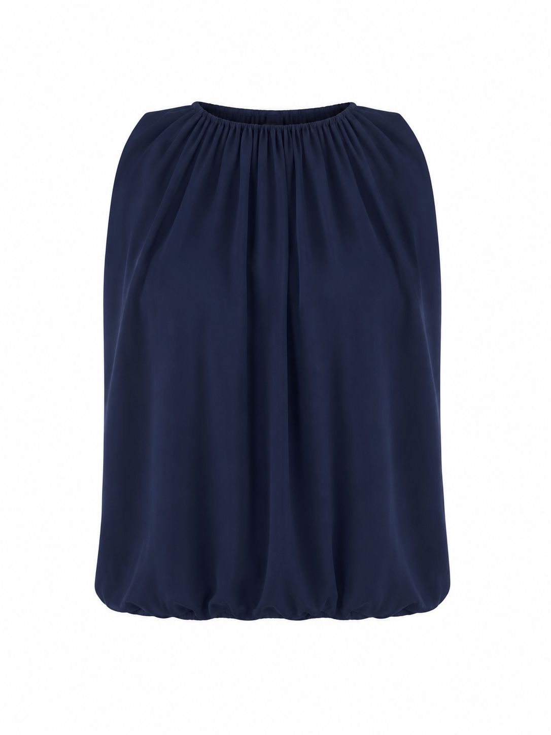 Navy Long Bubble Top ( One Size)