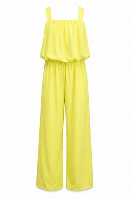 Butter Yellow Bubble Top & Pant Set