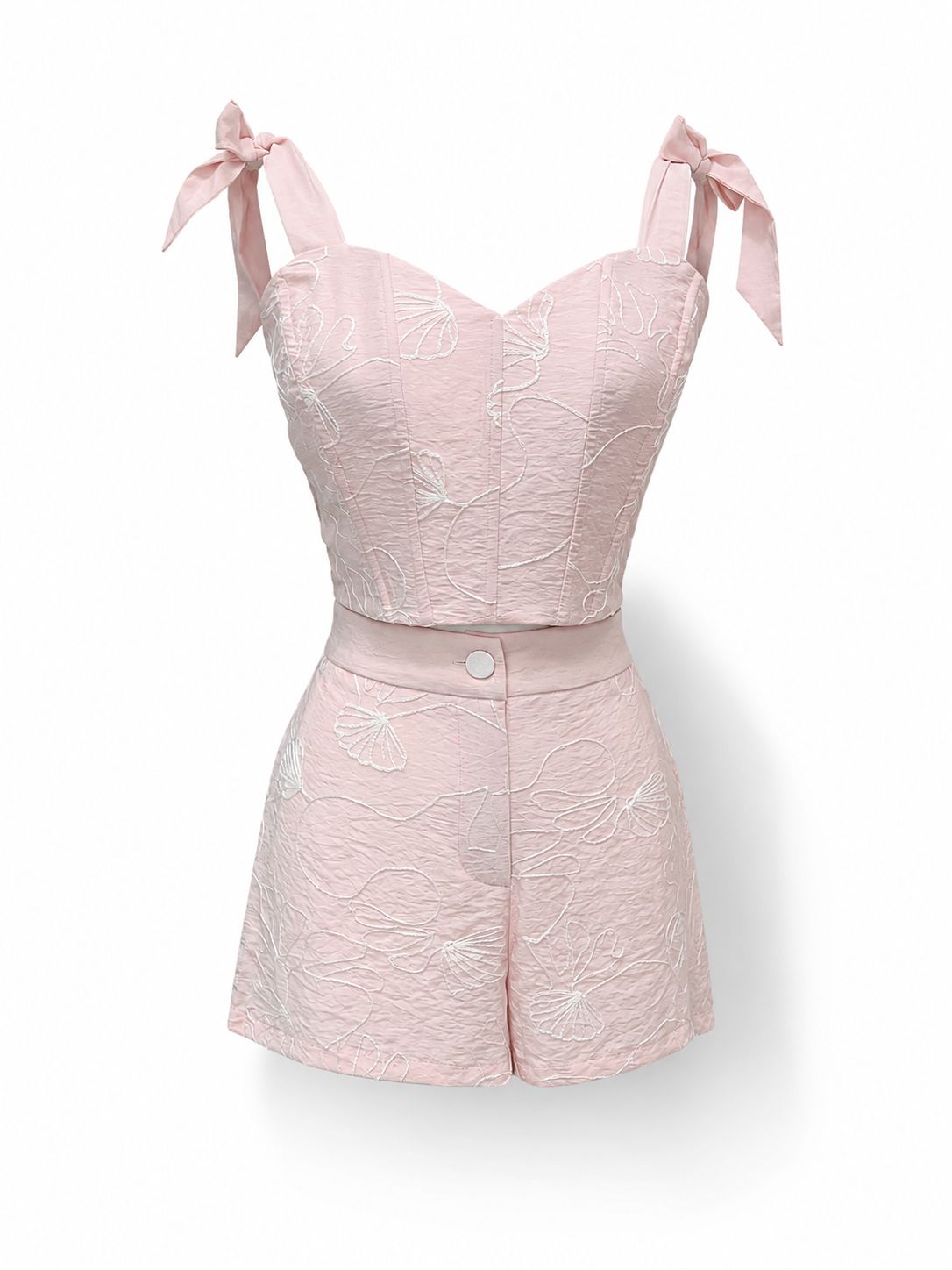 Baby Pink Petal Embroidery Set