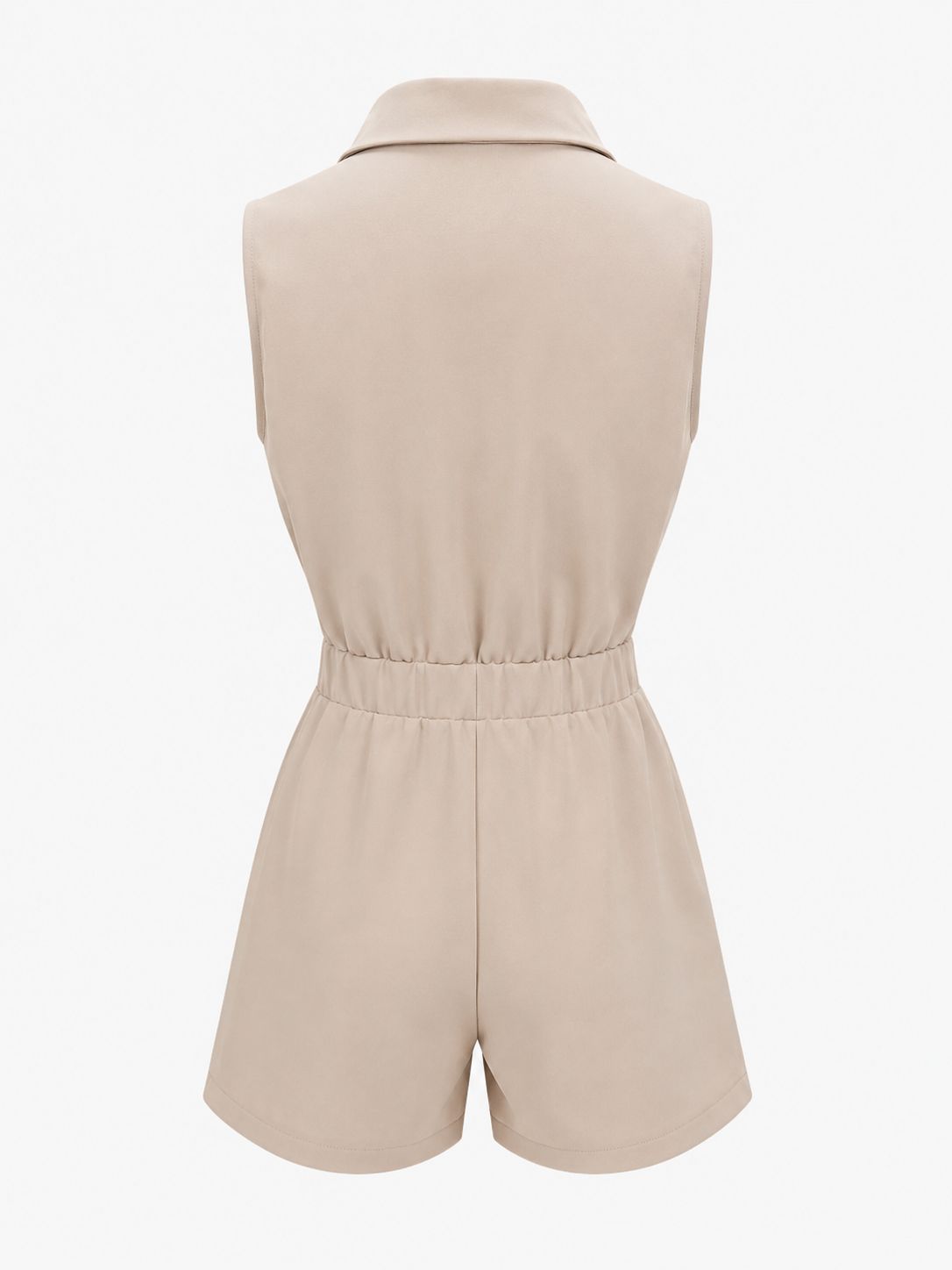Cream Gold Detailed Romper