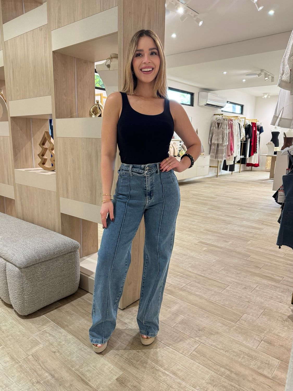 Light Denim Straight Jean