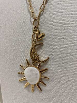 Sun, Moon & Heart Necklace