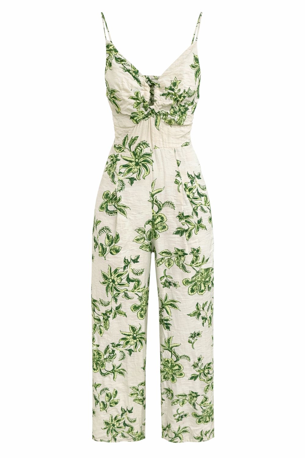 Tropical Bloom Open-Back Jumpsuit