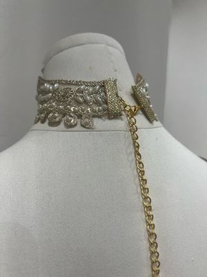 Handcrafted Champagne Pearls Choker