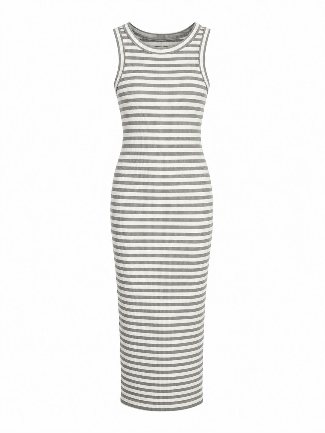 Heather Gray Harbor Stripe Dress
