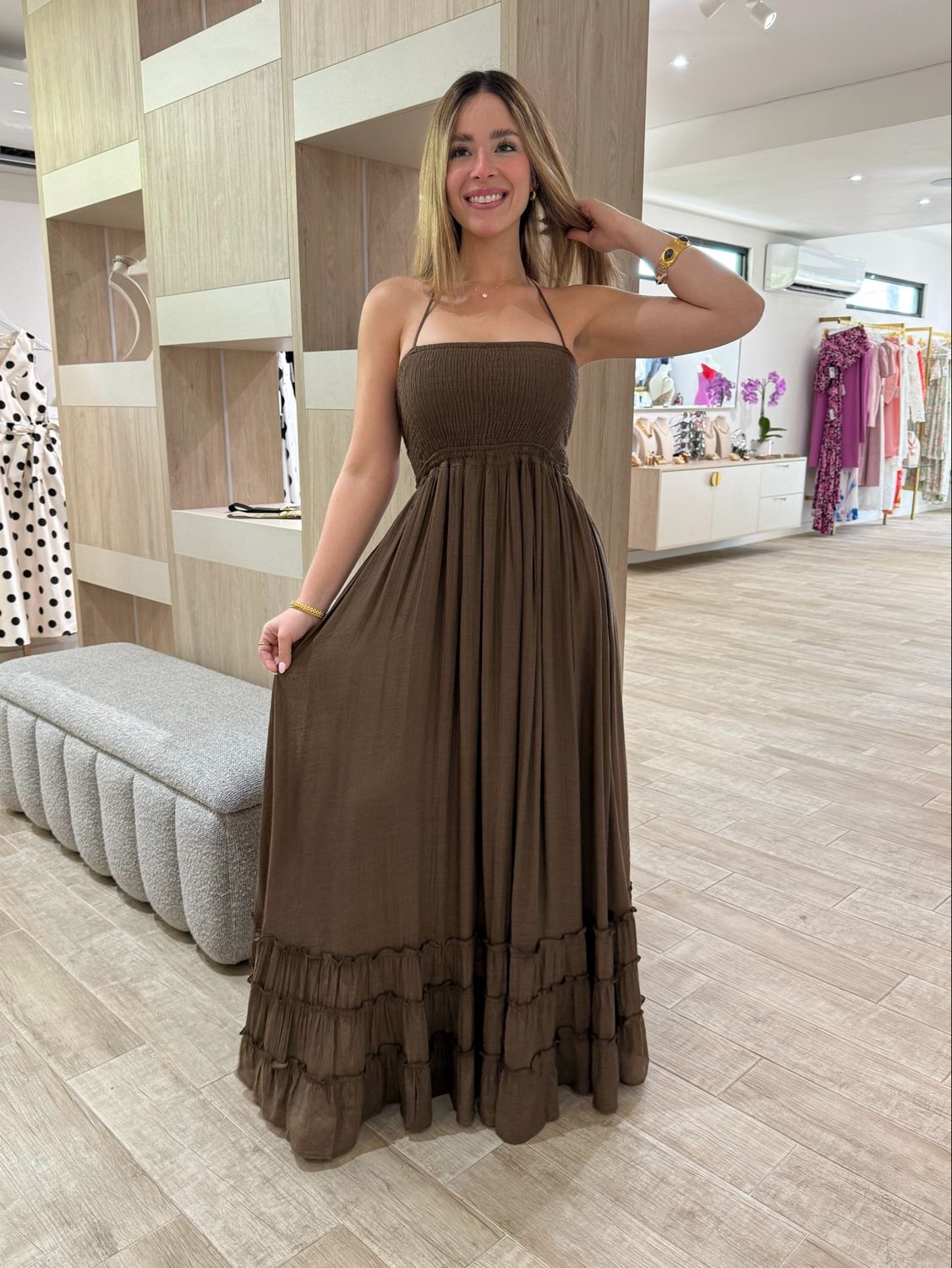 Cocoa Boho Maxi Dress