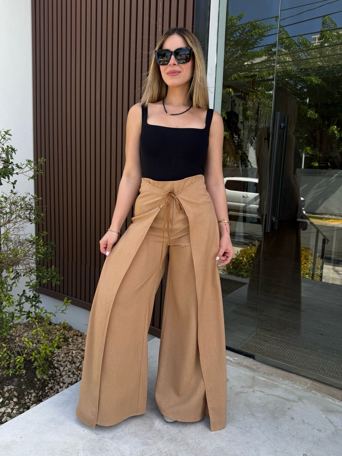 Mocha Overlap Pants