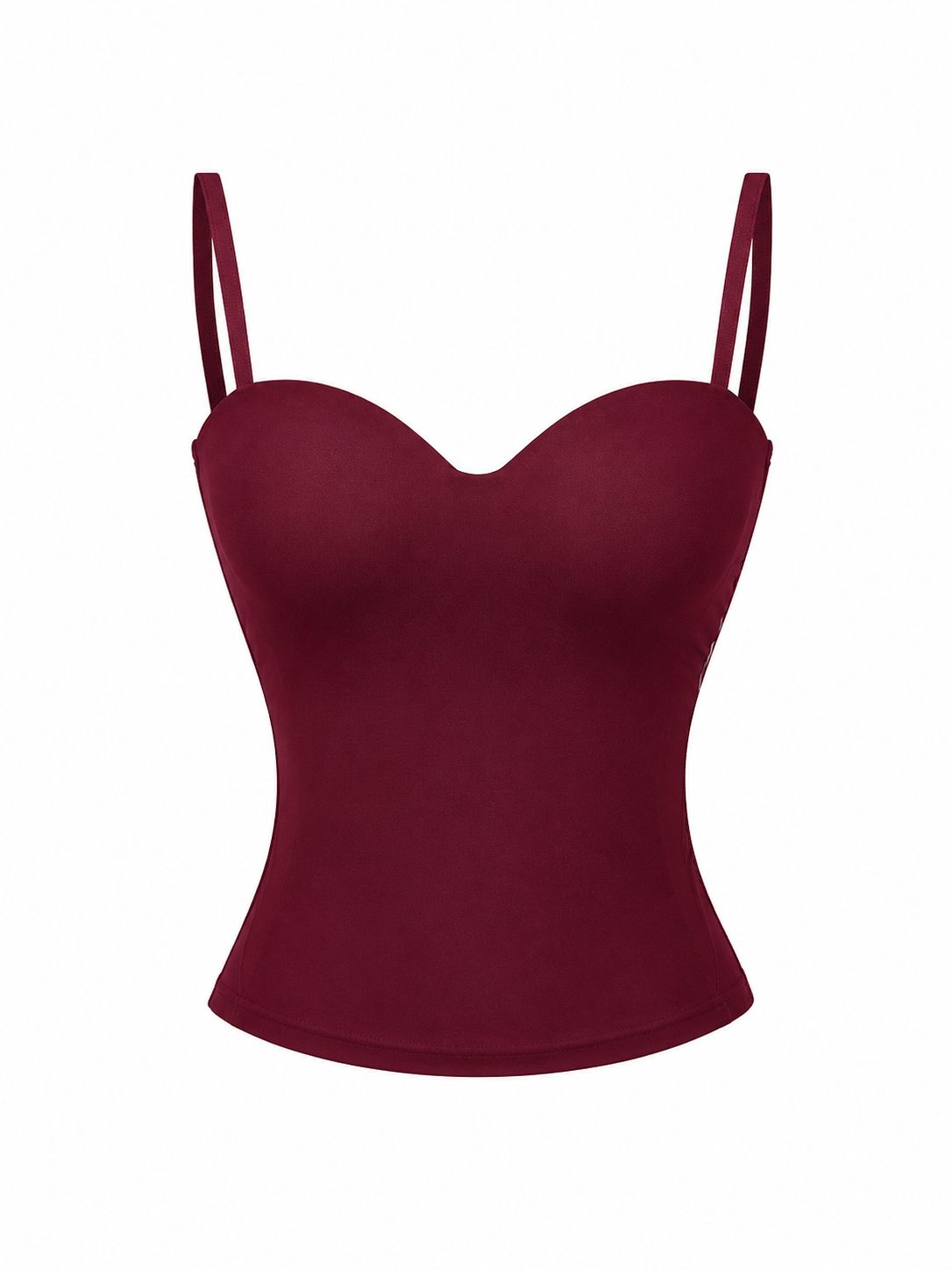 Burgundy Sweetheart Cami Top