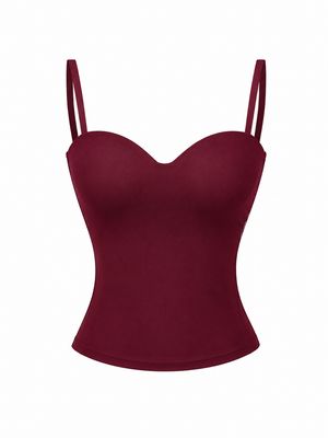 Burgundy Sweetheart Cami Top Burgundy Sweetheart Cami Top