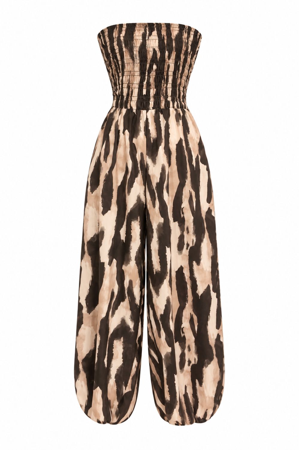 Chocolate Savanah Strapless Jumpsuit