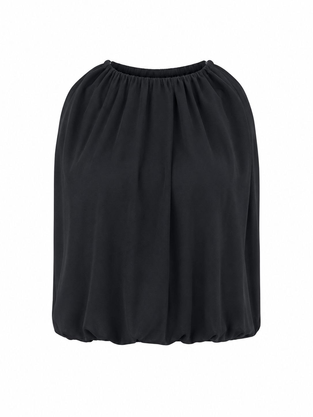 Black Long Bubble Top