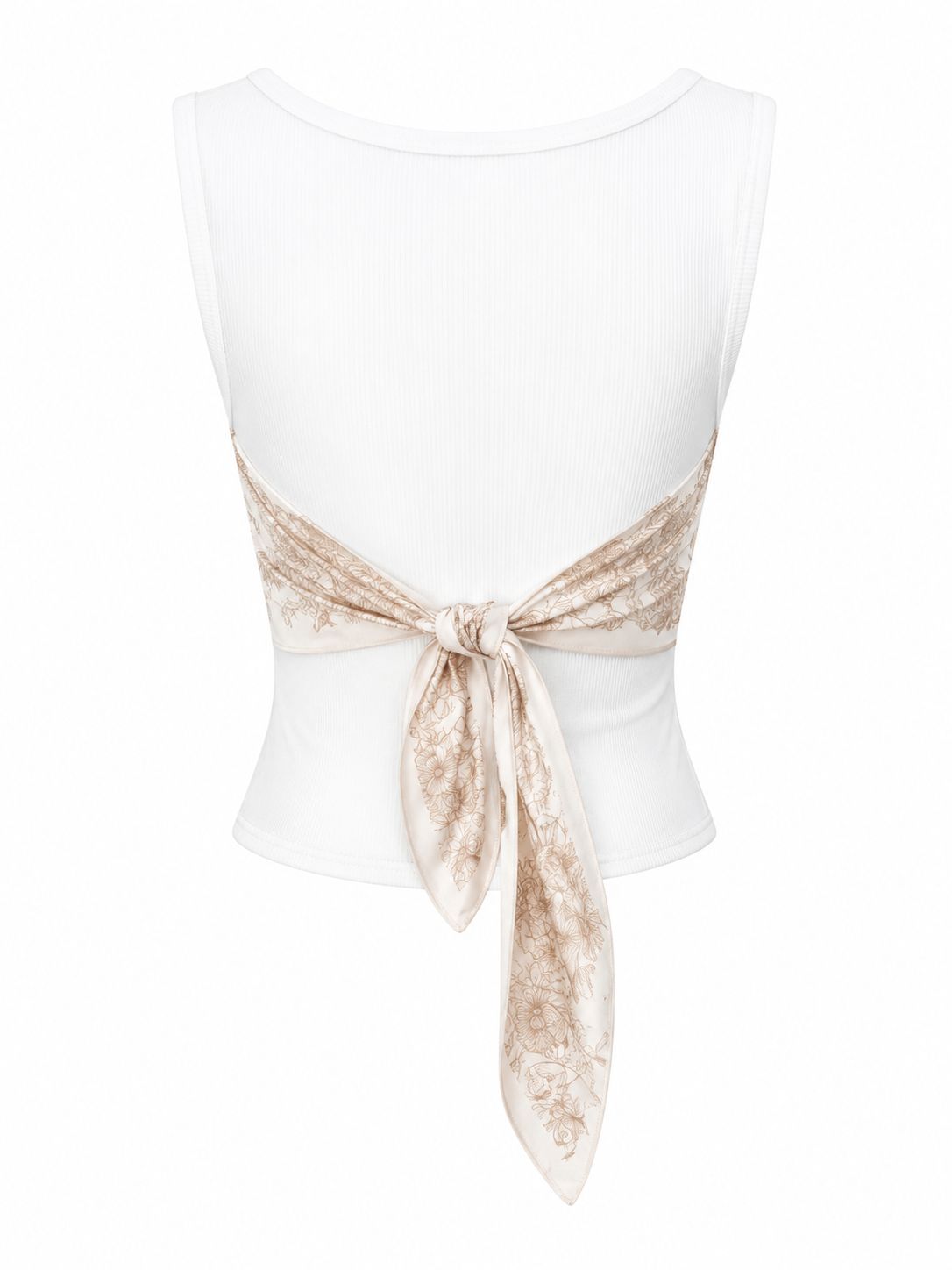 Leopard Scarf Detail Top (One Size)