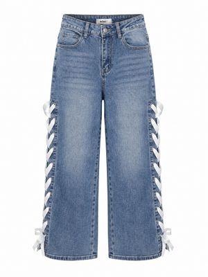 Light Washed Ribbon Jeans