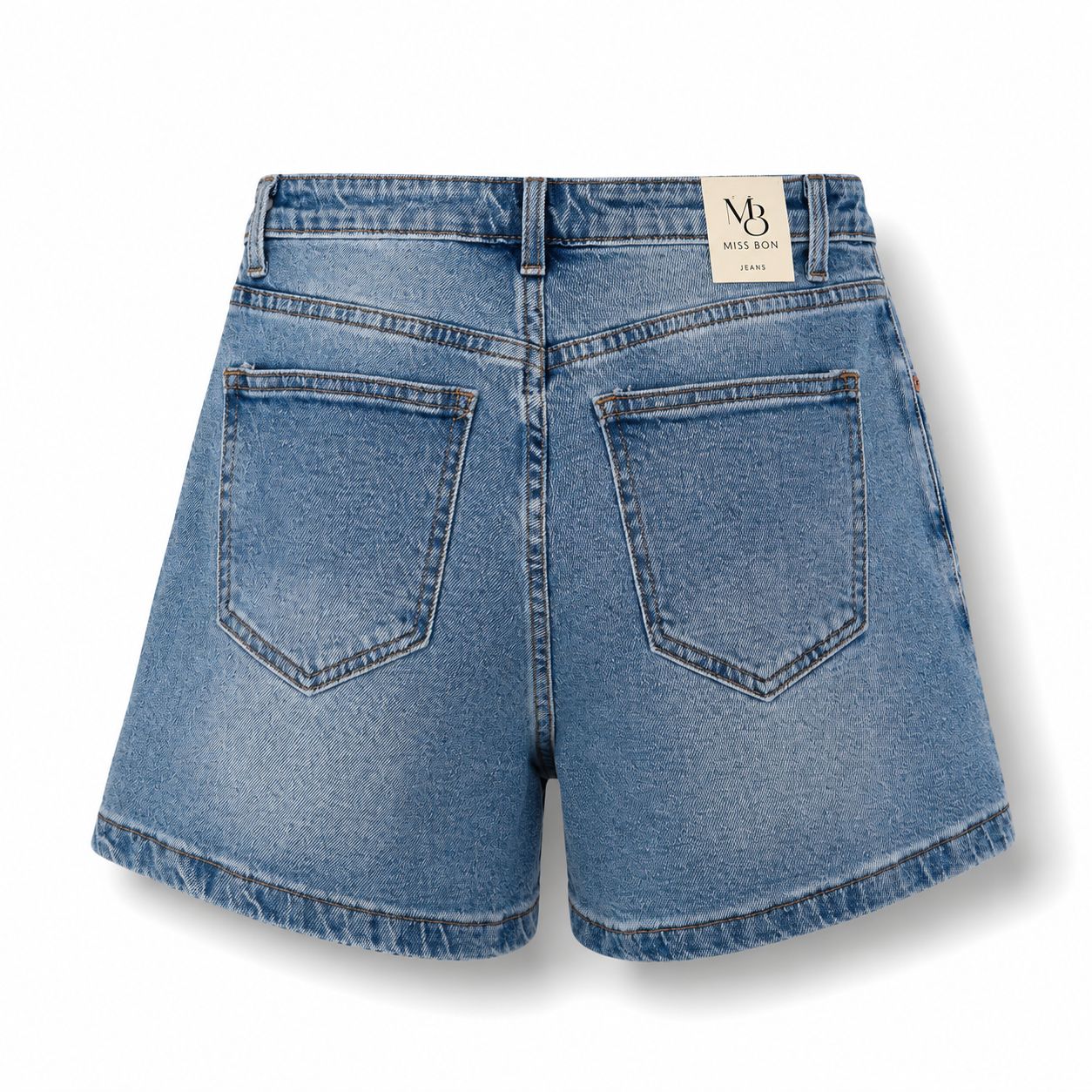 Star Embellished Denim Shorts