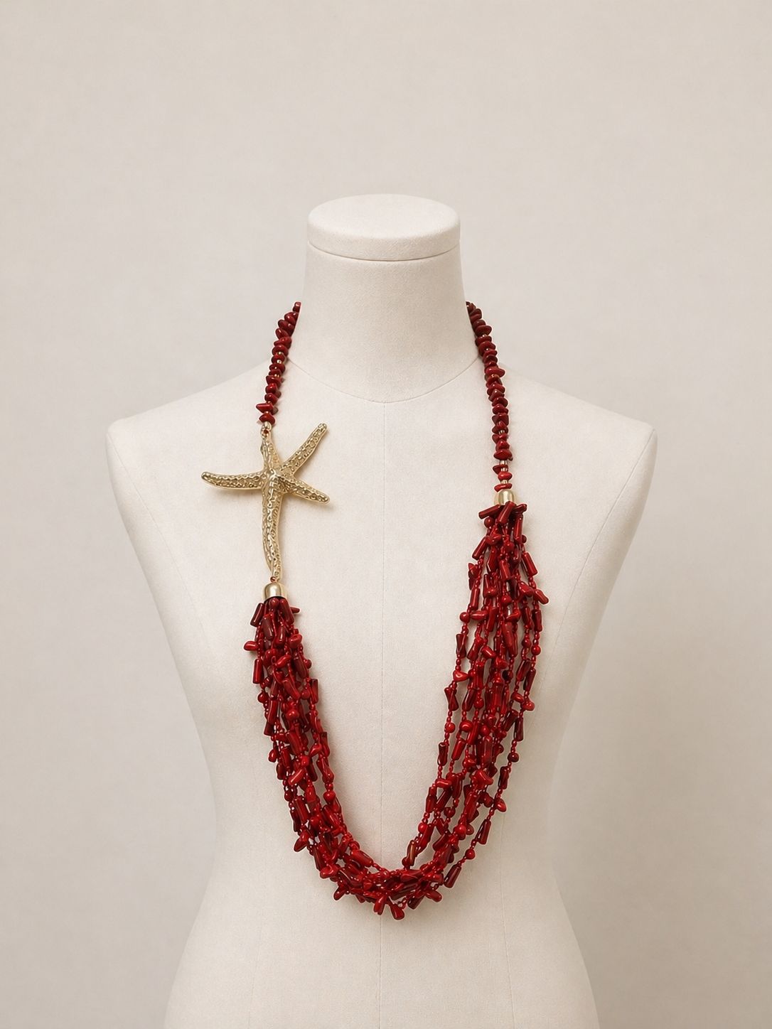 Sea Star Red Necklace