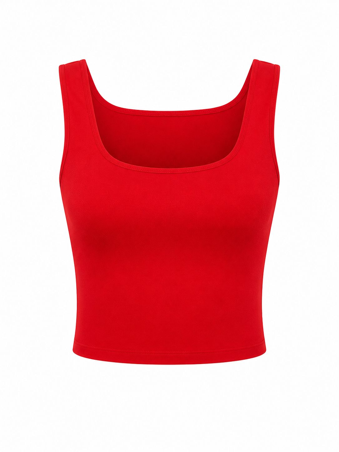 Red Essential Crop Top