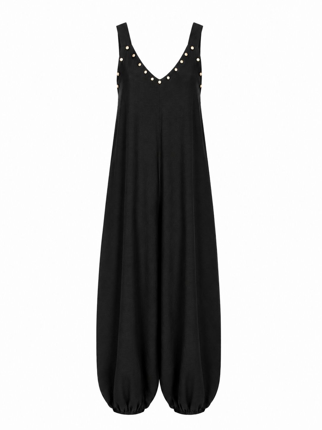 Black Studs Jumpsuit