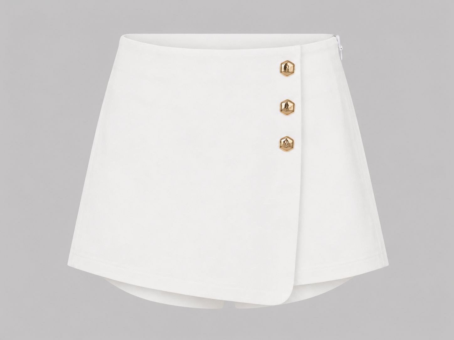 White Wrap Skort