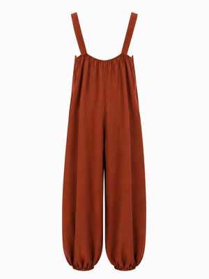 Rust Silver Studs Balloon Jumpsuit (One Size)