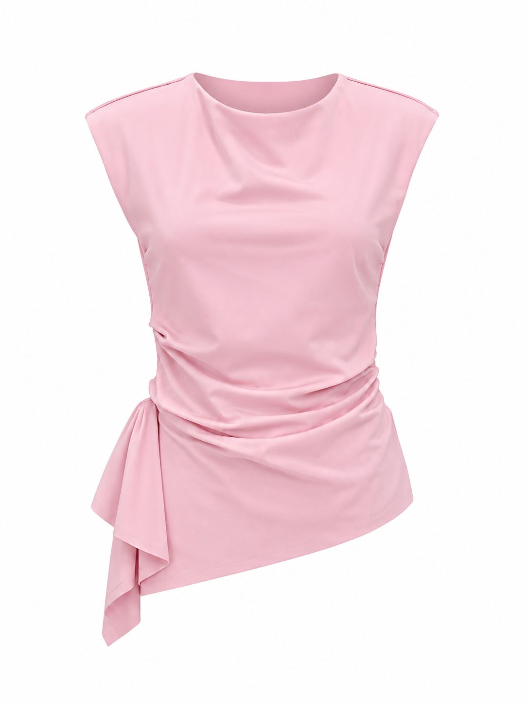 Blush Draped Side Top