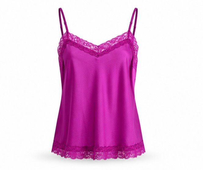 Magenta Lace Cami Top