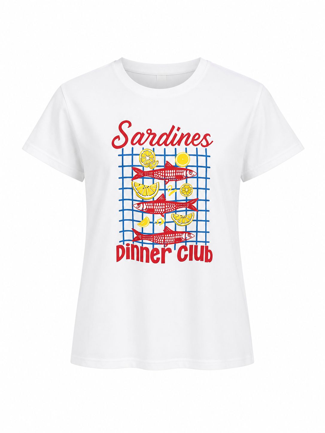White Sardines Club Tee ( One Size)