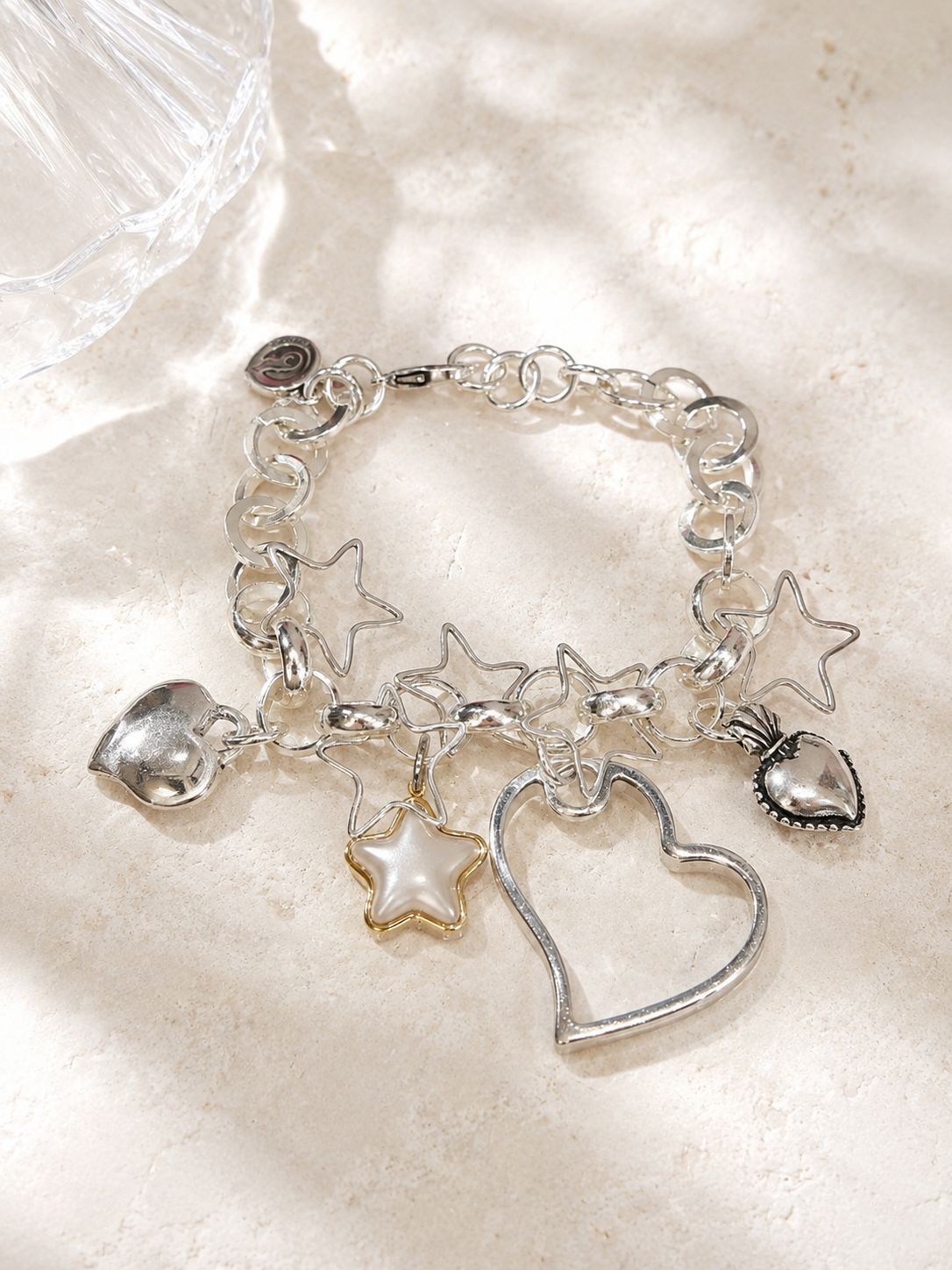 Silver Charm Story Bracelet