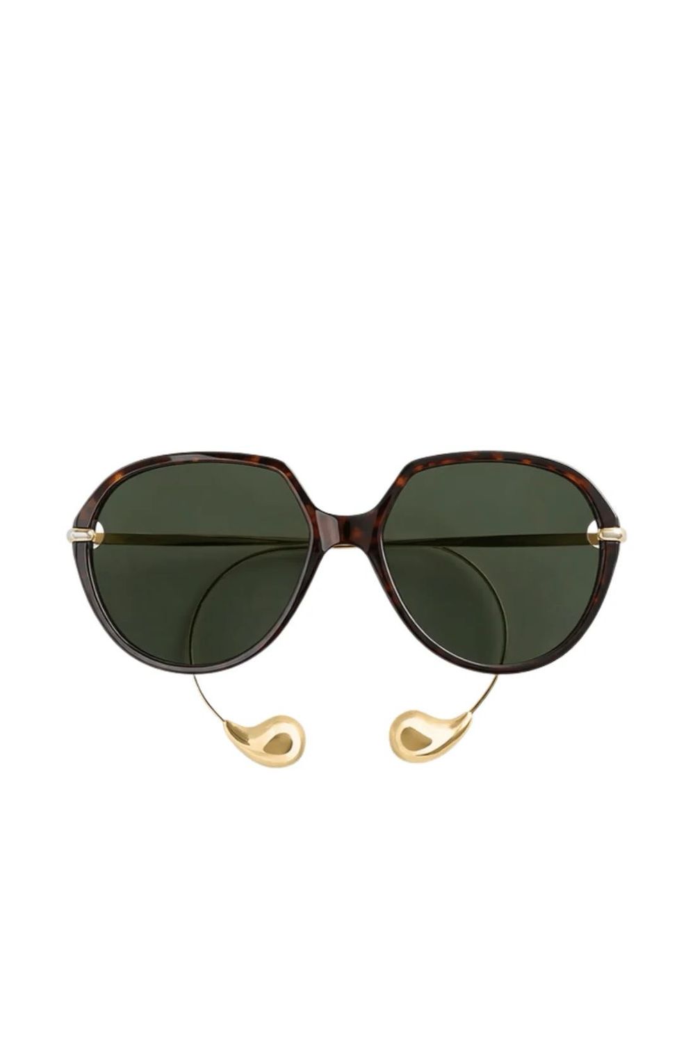 Tortoise Gold Drop Sunglasses