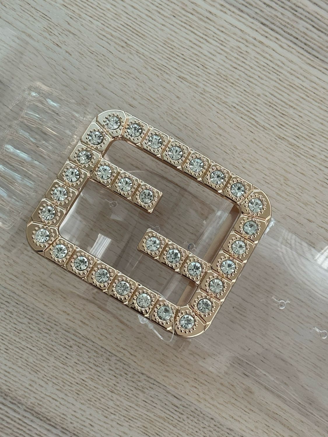 Gold Clear Rhineston Belt