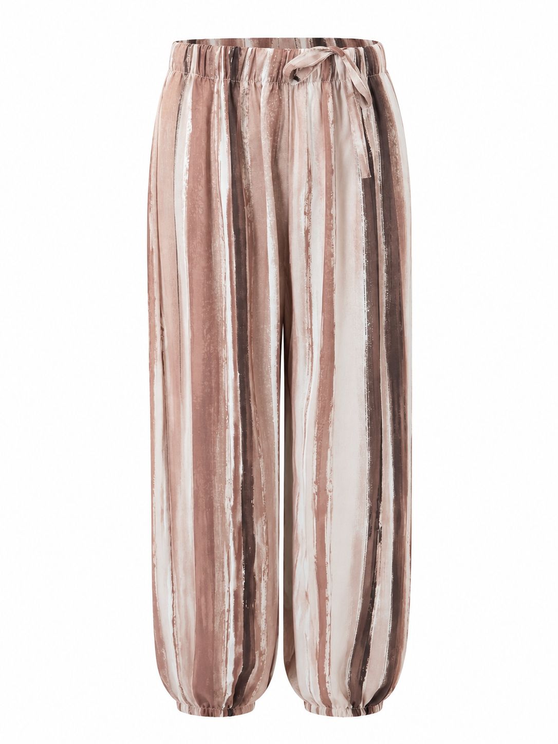 Mocha Brushstroke Pants ( One Size)
