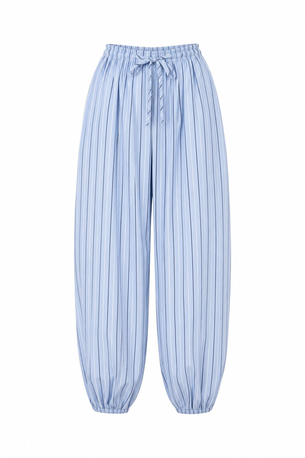 Baby Blue Stripes Bubble Pant (One Size) Baby Blue Stripes Bubble Pant (One Size)
