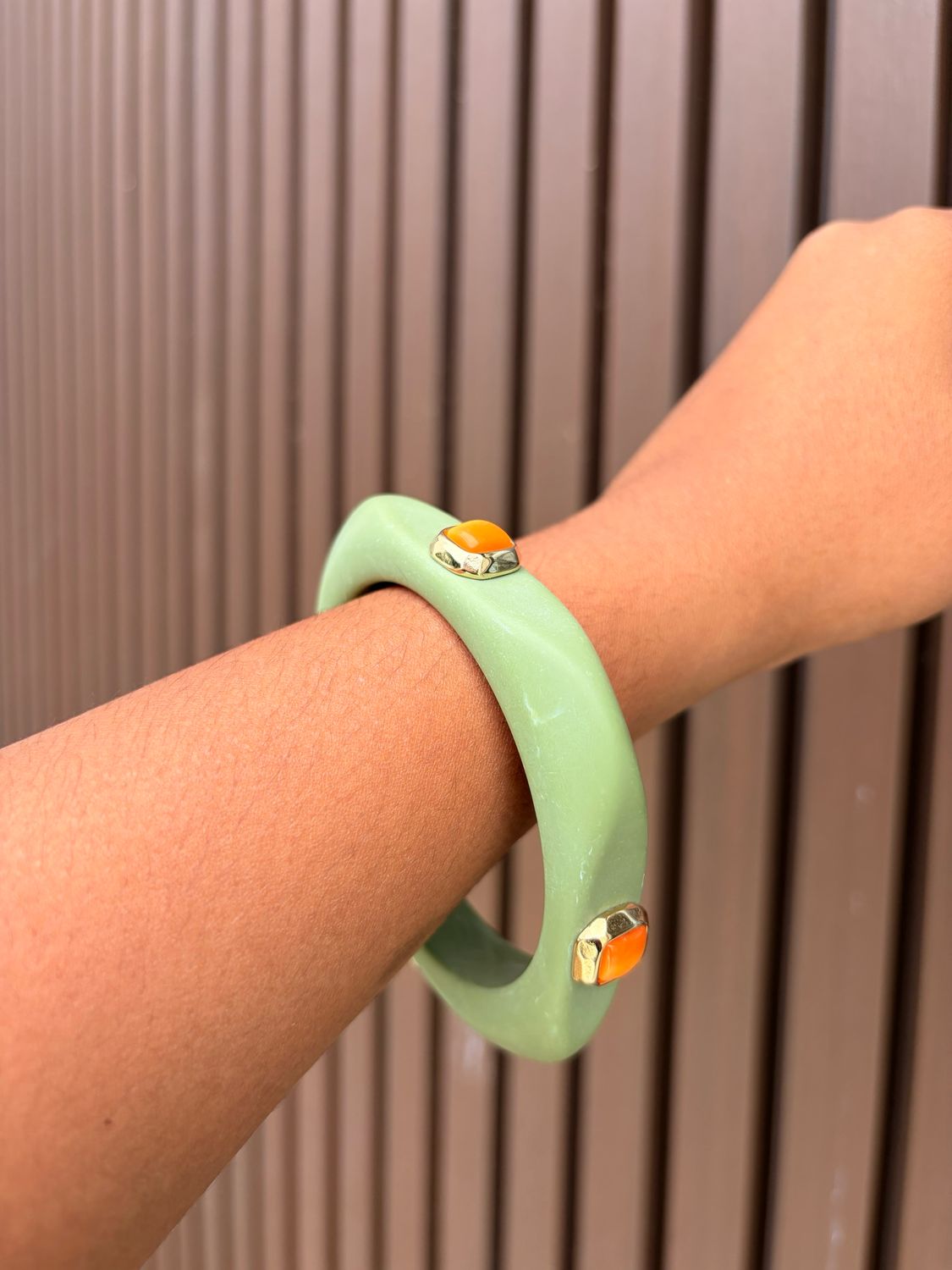 Aura Cuff-Pistachio Pop