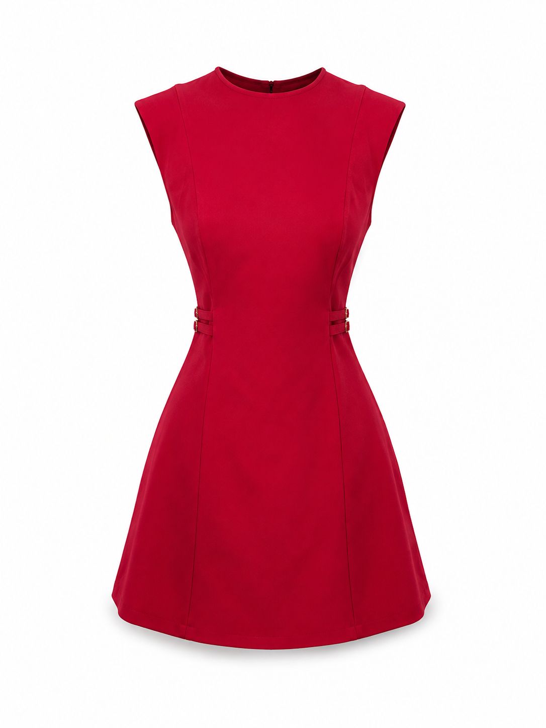 Scarlet Side Belt Short Dress Scarlet Side Belt Short Dress