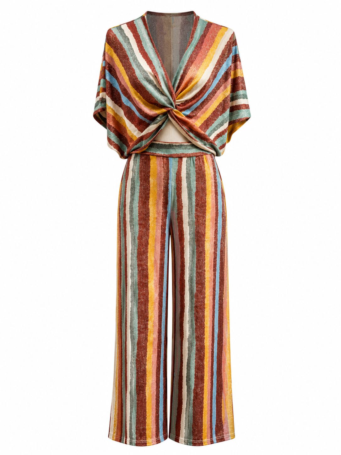 Sunset Shimmer Stripes Top & Pants Set (One Size)