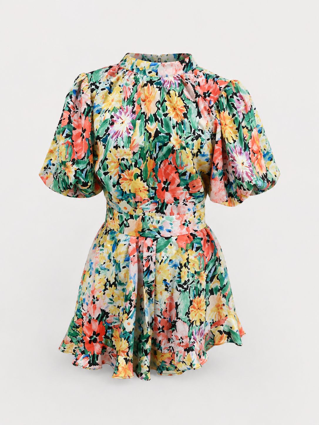 Bloom Garden Open Back Romper