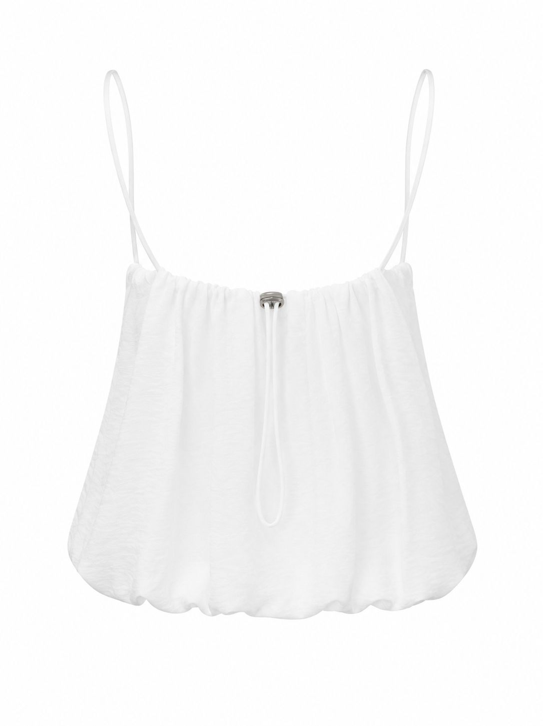White V Style Bubble Blouse (One Size)